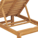 Sun Loungers 2 pcs Solid Wood Teak - Close-Up Angle