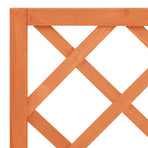 Planter with Trellis Brown 70x30x135 cm Solid Wood Fir