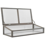 Raised Bed with Greenhouse 110x54x120 cm Solid Fir Wood - Extra Image