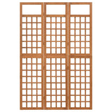 3-Panel Room Divider/Trellis Solid Fir Wood 121x180.5 cm