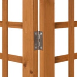 3-Panel Room Divider/Trellis Solid Fir Wood 121x180.5 cm - 45-Degree Angle