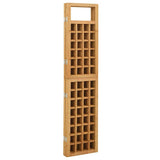 4-Panel Room Divider/Trellis Solid Fir Wood 161x180 cm - Top-Down View
