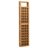 5-Panel Room Divider/Trellis Solid Fir Wood 201.5x180 cm - Top-Down View