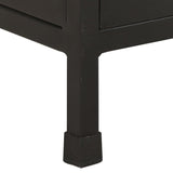 Sideboard with 3 Drawers and 2 Doors Rough Mango Wood - Close-Up Angle