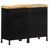 Sideboard with 3 Drawers and 2 Doors Rough Mango Wood - Extra Image