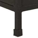 Sideboard with 3 Drawers and 4 Doors Rough Mango Wood - Close-Up Angle