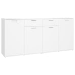 Sideboard White 160x36x75 cm Engineered Wood