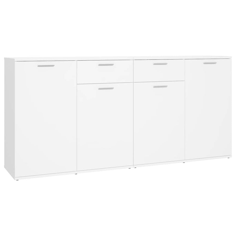 Sideboard White 160x36x75 cm Engineered Wood