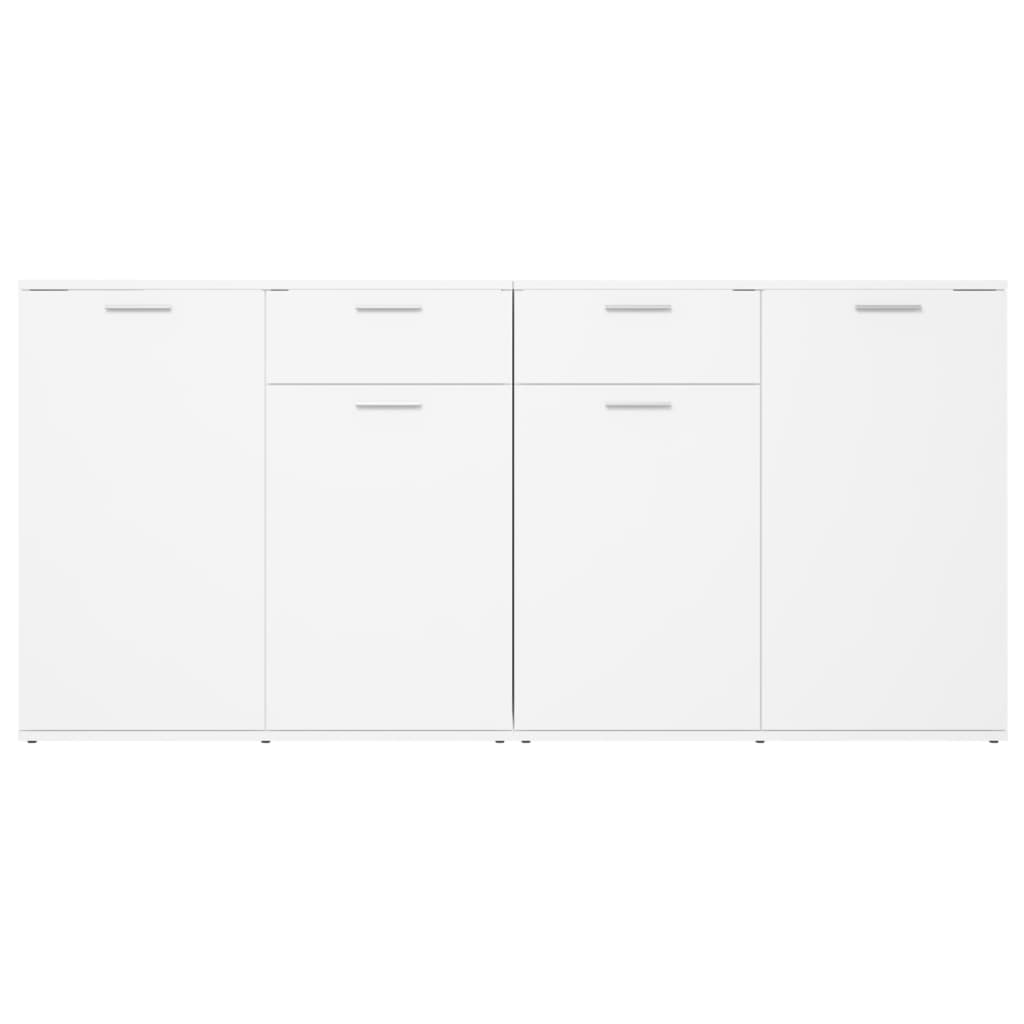 Sideboard White 160x36x75 cm Engineered Wood