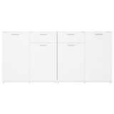 Sideboard White 160x36x75 cm Engineered Wood - Rear View
