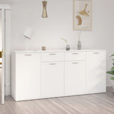 Sideboard White 160x36x75 cm Engineered Wood