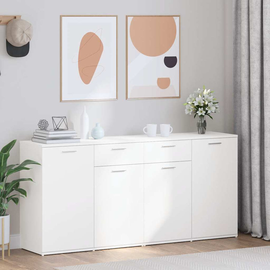 Sideboard White 160x36x75 cm Engineered Wood