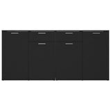 Sideboard Black 160x36x75 cm Engineered Wood