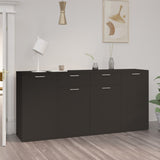 Sideboard Black 160x36x75 cm Engineered Wood