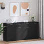Sideboard Black 160x36x75 cm Engineered Wood