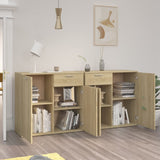 Sideboard Sonoma Oak 160x36x75 cm Engineered Wood - Side View