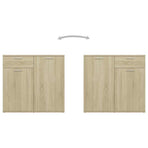 Sideboard Sonoma Oak 160x36x75 cm Engineered Wood