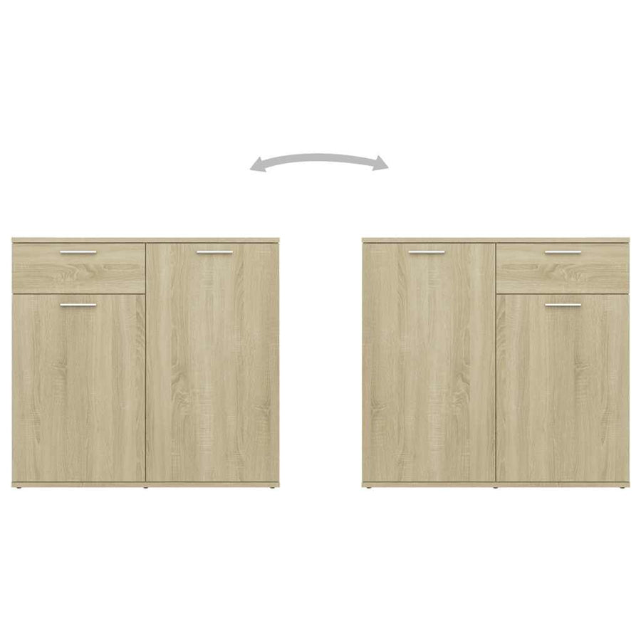 Sideboard Sonoma Oak 160x36x75 cm Engineered Wood