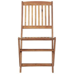 Folding Chairs 6 pcs Solid Acacia Wood