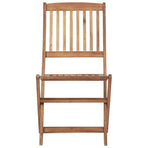 Folding Chairs 8 pcs Solid Acacia Wood