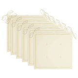 Folding Garden Chairs 6 pcs with Cushions Solid Acacia Wood - Extra Image