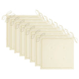 Folding Garden Chairs 8 pcs with Cushions Solid Acacia Wood - Extra Image