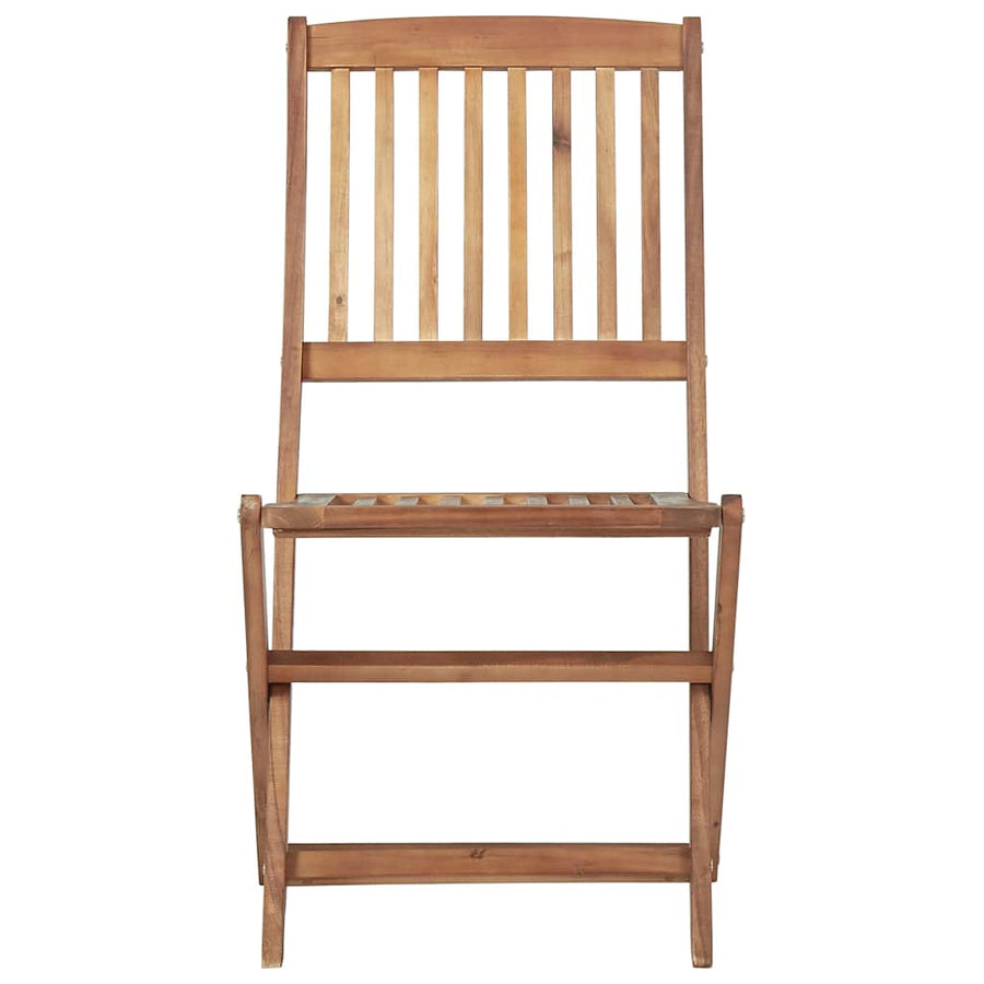Folding Chairs 6 pcs with Cushions Solid Acacia Wood