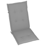 Folding Garden Chairs with Cushions 8 pcs Solid Wood Acacia - Close-Up Angle