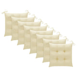 Folding Chairs with Cushions 8 pcs Solid Acacia Wood - Extra Image