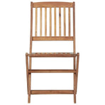 Folding Chairs 8 pcs Solid Acacia Wood