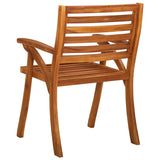 Garden Chairs 4 pcs Solid Acacia Wood - 45-Degree Angle