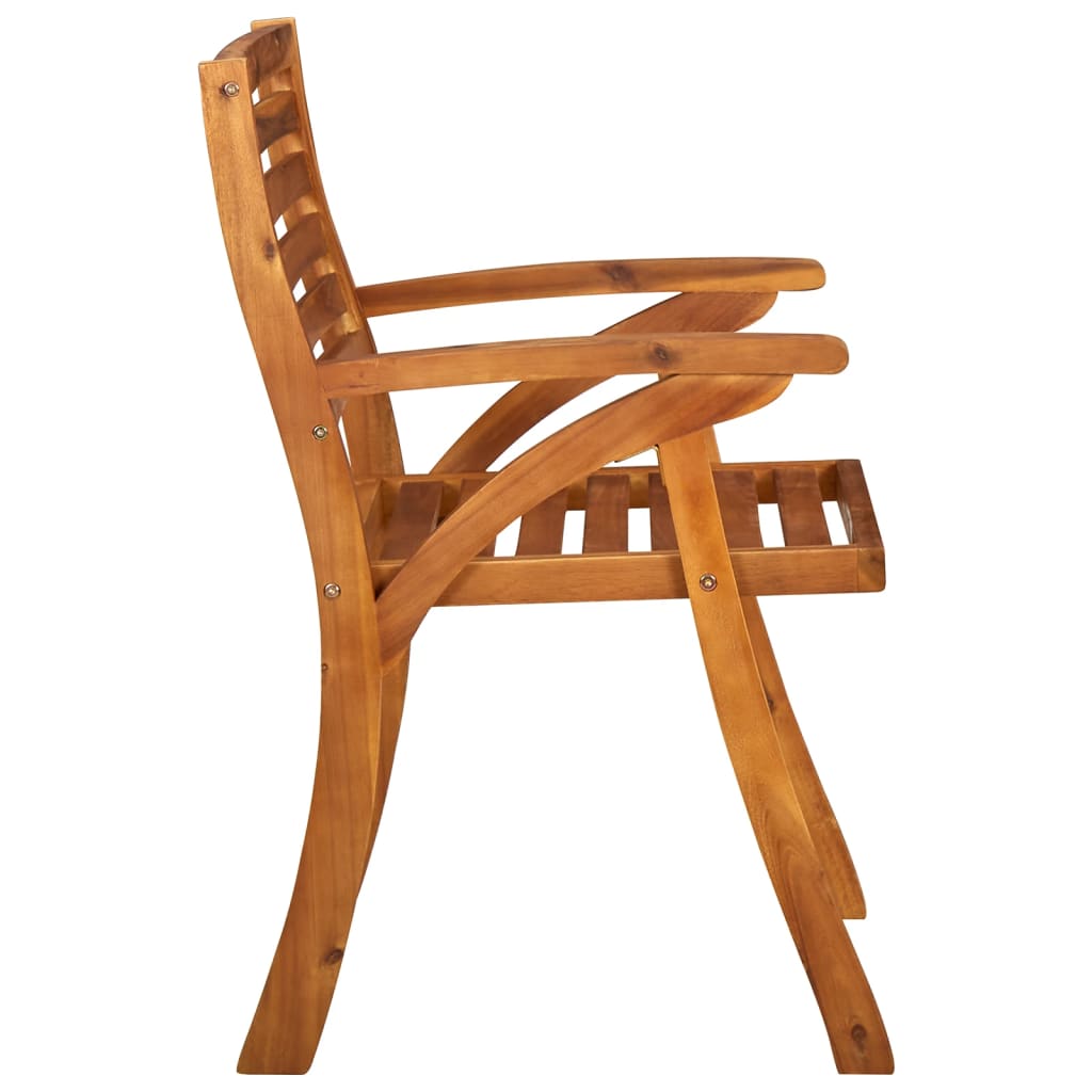 Garden Chairs with Cushions 8 pcs Solid Acacia Wood