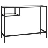 Computer Desk Transparent 100x36x74 cm Glass - 45-Degree Angle