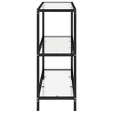 Shelf Transparent 100x36x90 cm Tempered Glass - Top-Down View