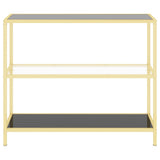 Shelf Black and Transparent 100x36x90 cm Tempered Glass