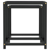 Tea Tables 2 pcs MDF Black