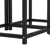 Tea Tables 2 pcs MDF Black - 45-Degree Angle