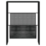Magazine Rack Black 35x15x45 cm Steel