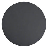 Tea Table Black 48 cm MDF and Iron - Top-Down View