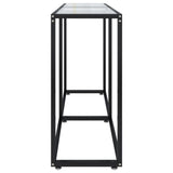 Console Table Transparent 140x35x75.5cm Tempered Glass