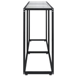 Console Table Transparent 160x35x75.5cm Tempered Glass