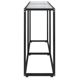 Console Table Transparent 160x35x75.5cm Tempered Glass - Top-Down View