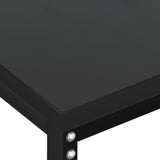 Console Table Black 160x35x75.5cm Tempered Glass - 45-Degree Angle
