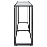 Console Table Transparent 180x35x75.5cm Tempered Glass - Top-Down View