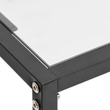 Console Table Transparent 180x35x75.5cm Tempered Glass - 45-Degree Angle