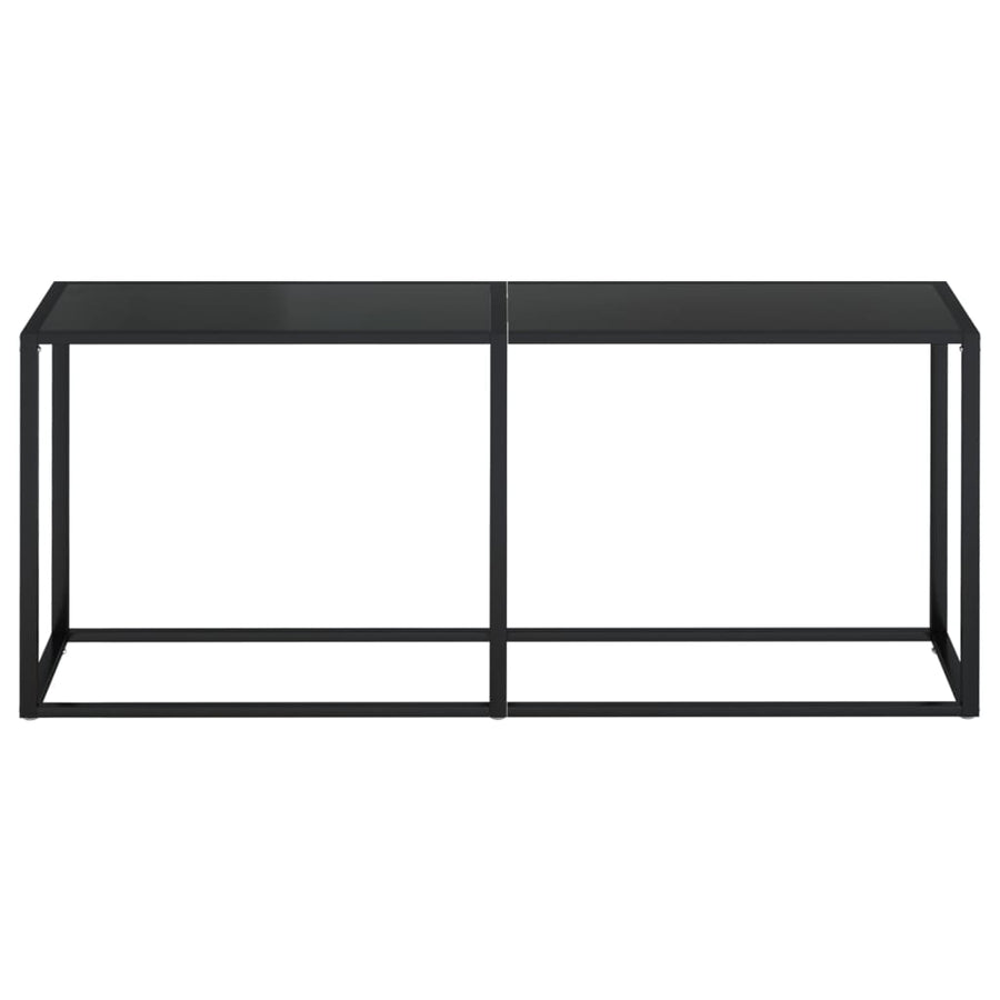 Console Table Black 180x35x75.5cm Tempered Glass