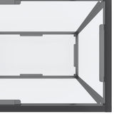 Console Table Transparent 180x35x75.5 cm Tempered Glass