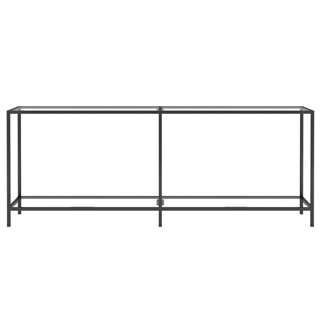 Console Table Transparent 200x35x75.5 cm Tempered Glass