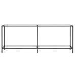 Console Table Transparent 200x35x75.5 cm Tempered Glass