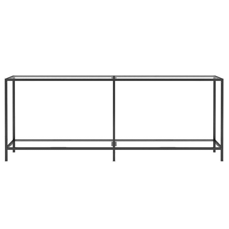 Console Table Transparent 200x35x75.5 cm Tempered Glass